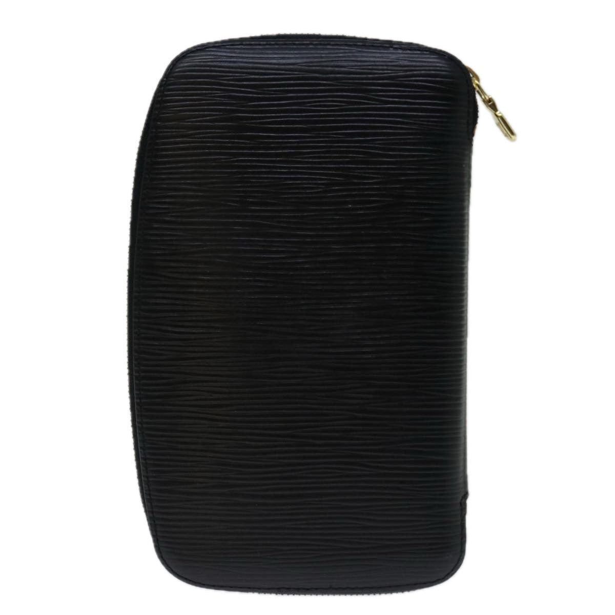 LOUIS VUITTON Epi Agenda Geode Travel Case Black M63872 LV 69834