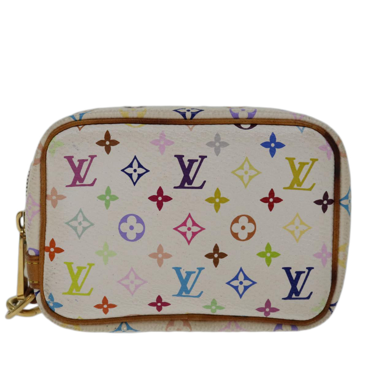 LOUIS VUITTON Monogram Multicolor Trousse Wapity Pouch White M58033 69836