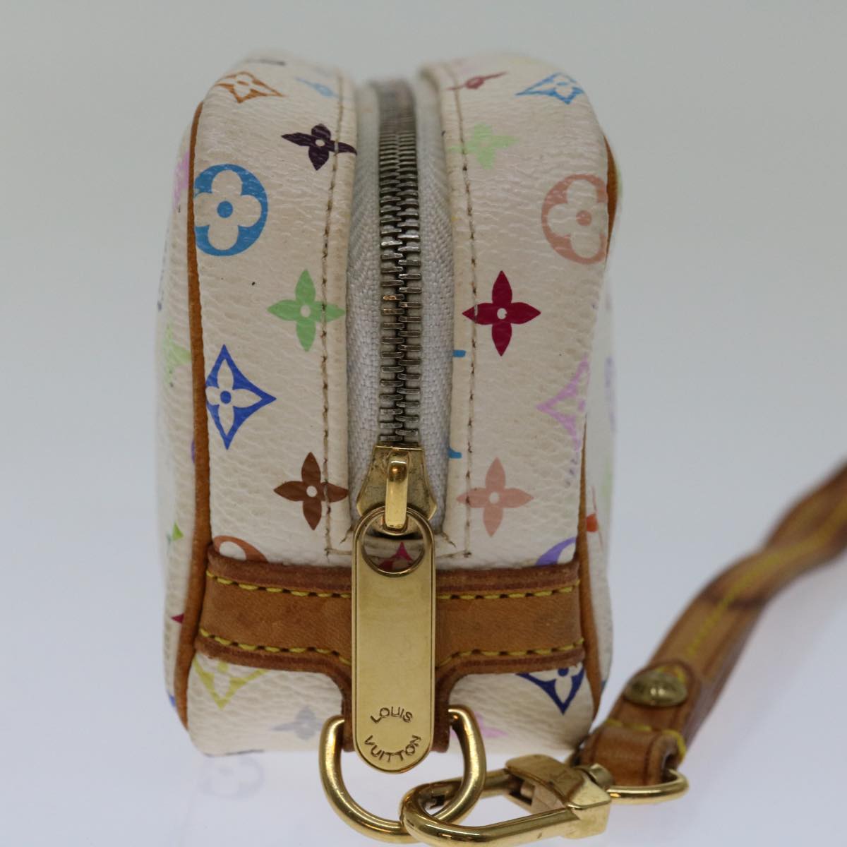 LOUIS VUITTON Monogram Multicolor Trousse Wapity Pouch White M58033 69836