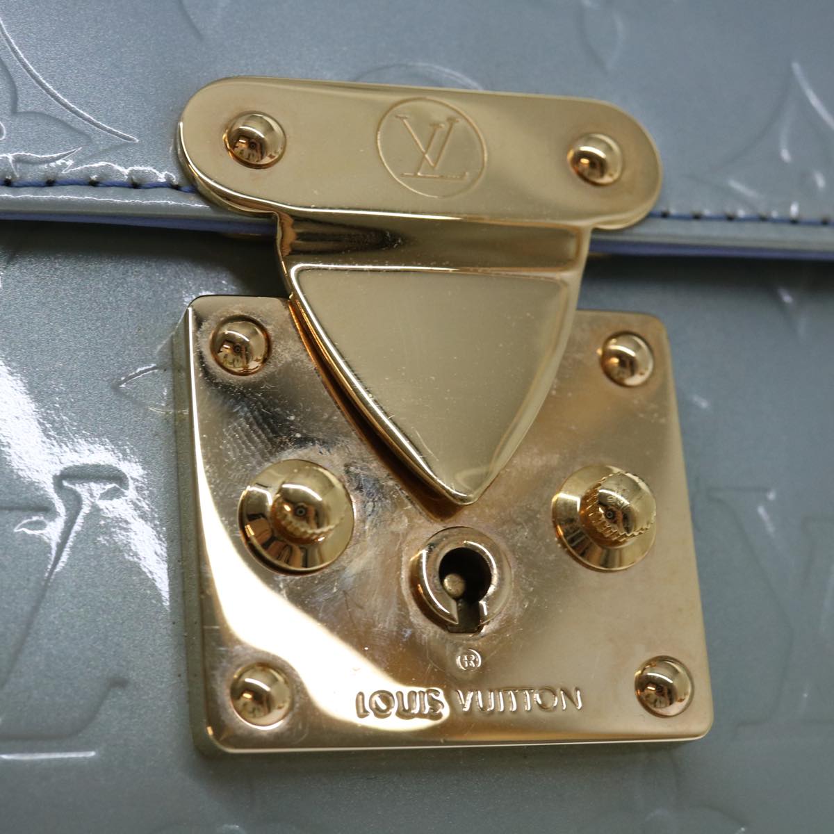 LOUIS VUITTON Monogram Vernis Spring Street Hand Bag Lavande M91216 69847