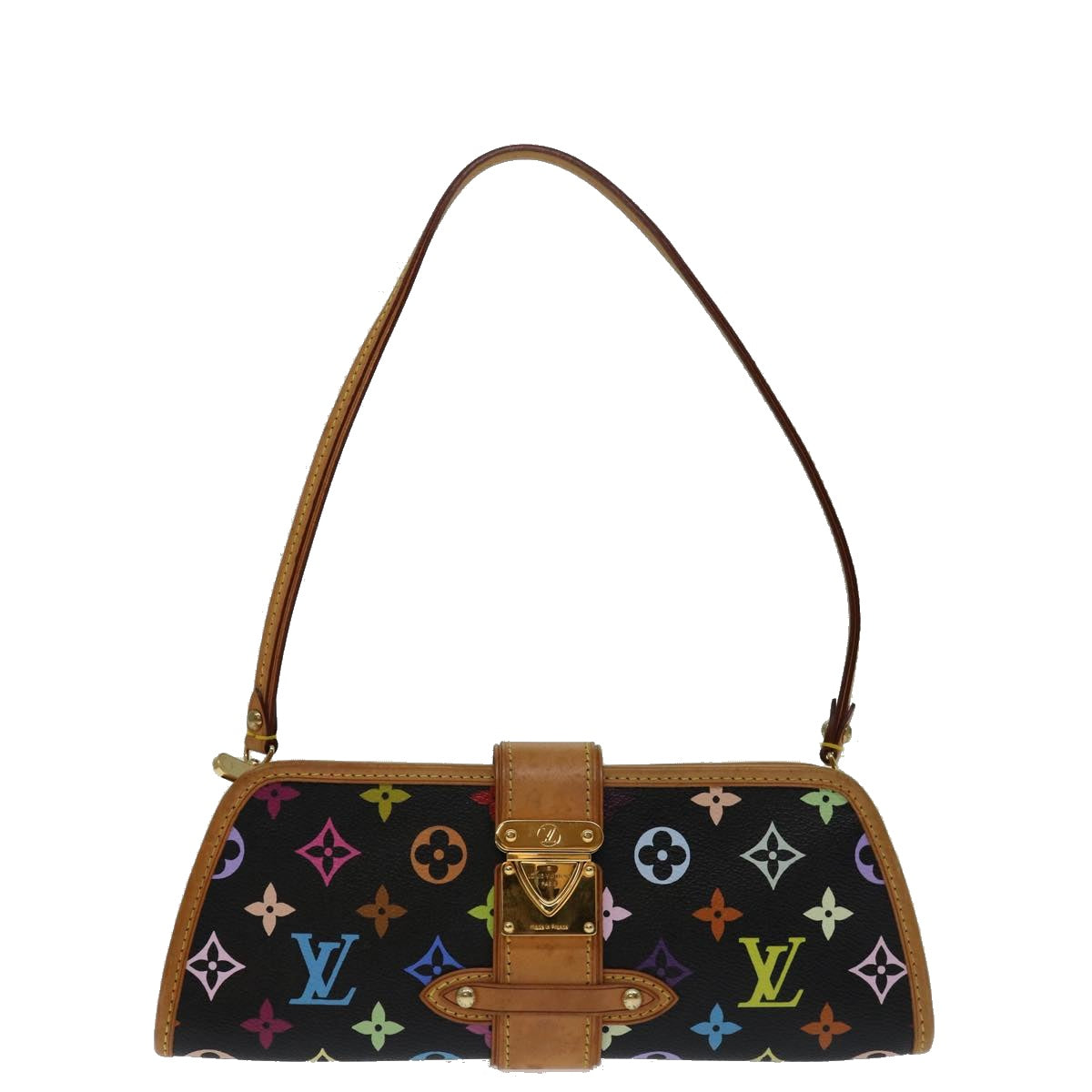 LOUIS VUITTON Monogram Multicolor Shirley Shoulder Bag Black M40050 69858A