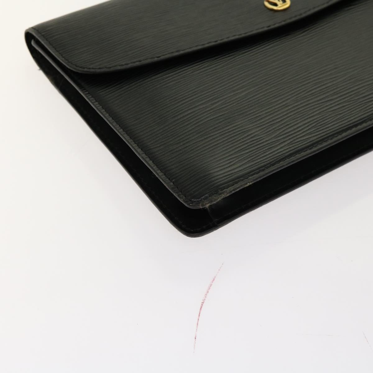 LOUIS VUITTON Epi Montaigne 27 Clutch Bag Black M52652 LV 69871