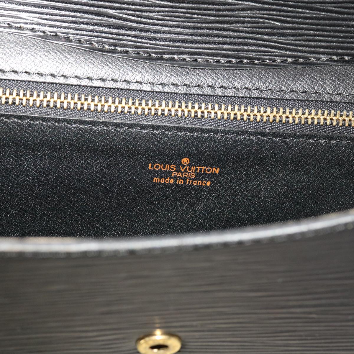 LOUIS VUITTON Epi Montaigne 27 Clutch Bag Black M52652 LV 69871