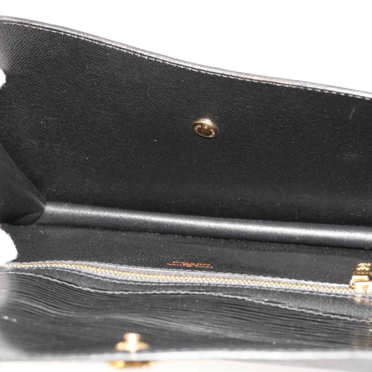 LOUIS VUITTON Epi Montaigne 27 Clutch Bag Black M52652 LV 69871