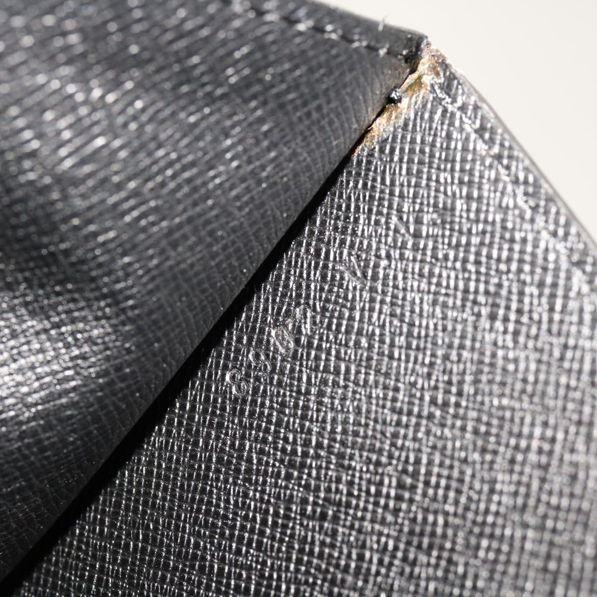 LOUIS VUITTON Epi Montaigne 27 Clutch Bag Black M52652 LV 69871