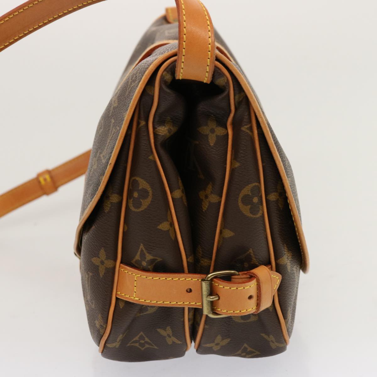 LOUIS VUITTON Monogram Saumur 30 Shoulder Bag M42256 LV 69874A