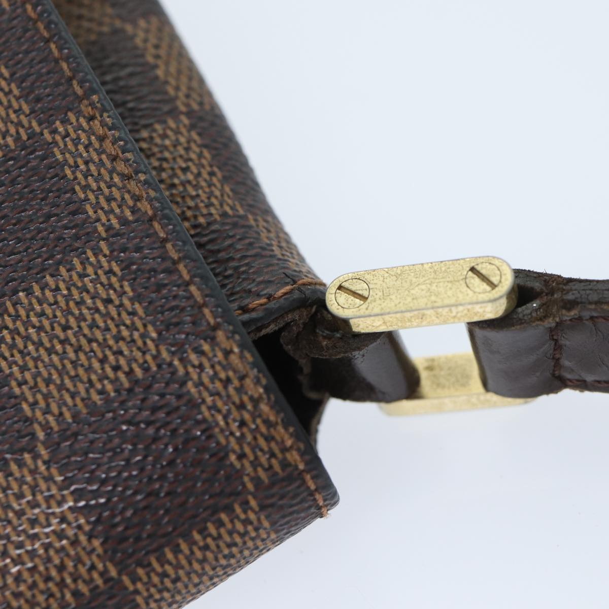 LOUIS VUITTON Damier Ebene Musette Tango Shoulder Bag N51301 LV 69876