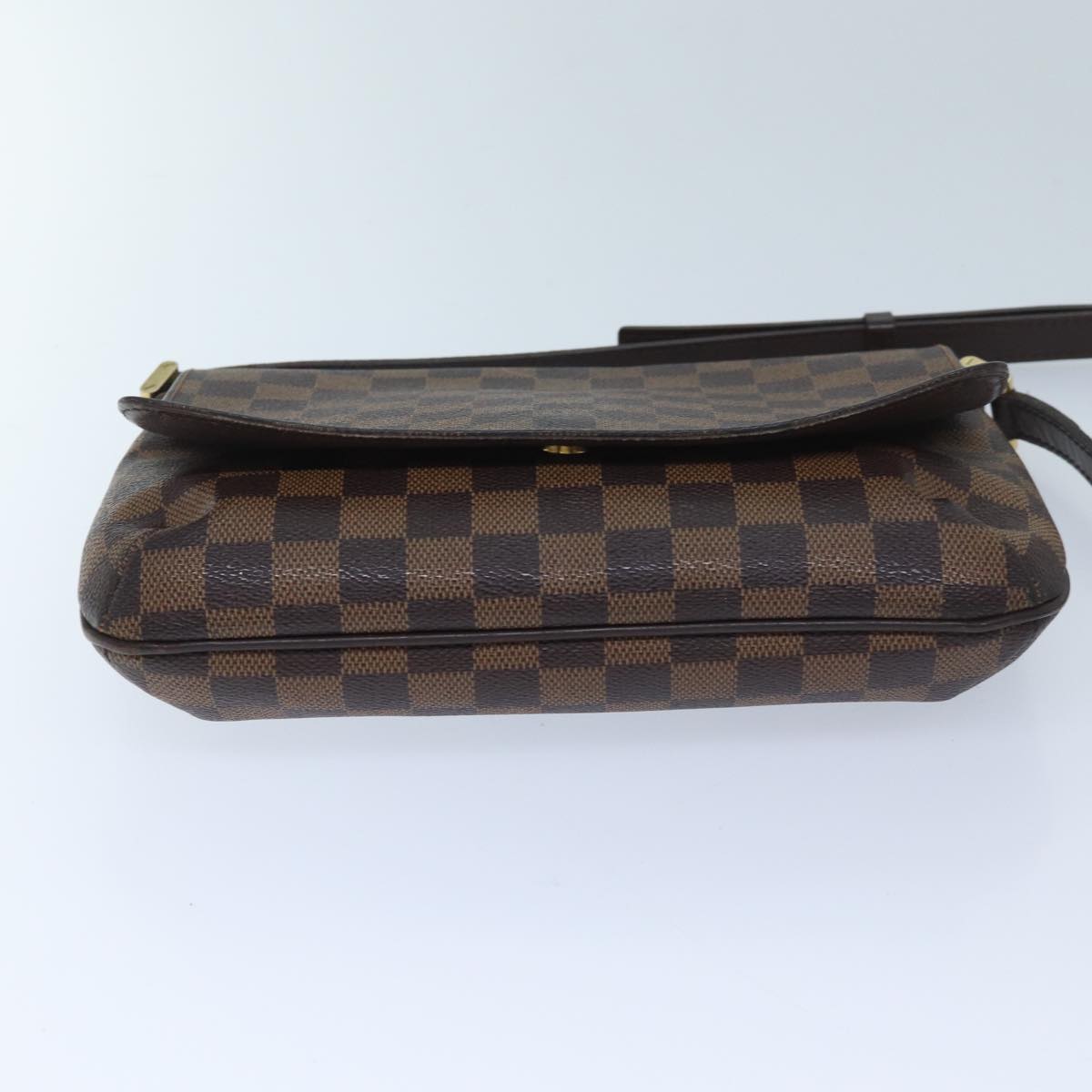 LOUIS VUITTON Damier Ebene Musette Tango Shoulder Bag N51301 LV 69876