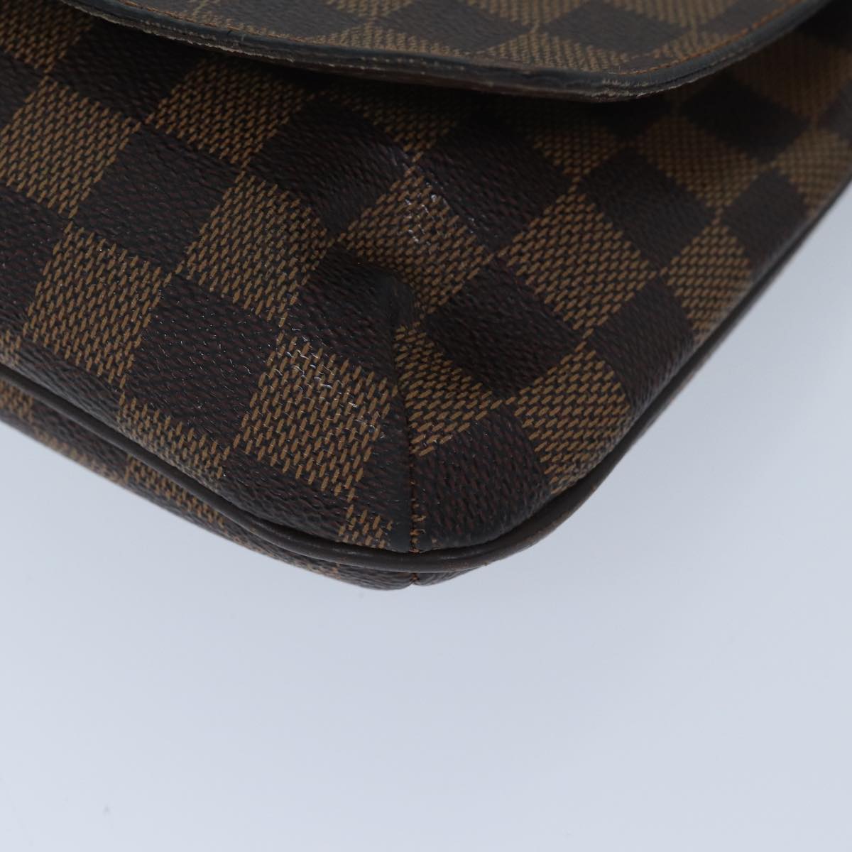 LOUIS VUITTON Damier Ebene Musette Tango Shoulder Bag N51301 LV 69876