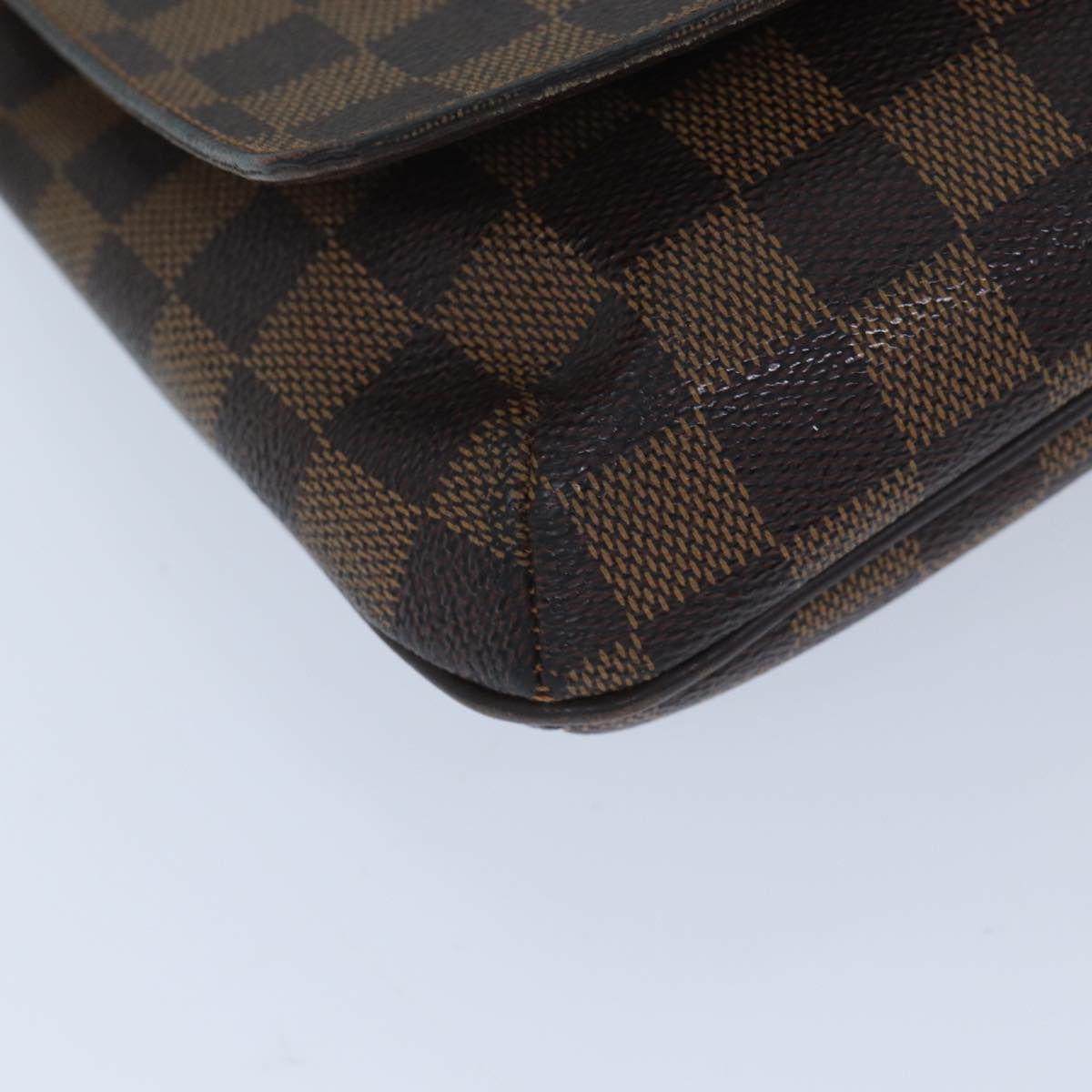 LOUIS VUITTON Damier Ebene Musette Tango Shoulder Bag N51301 LV 69876