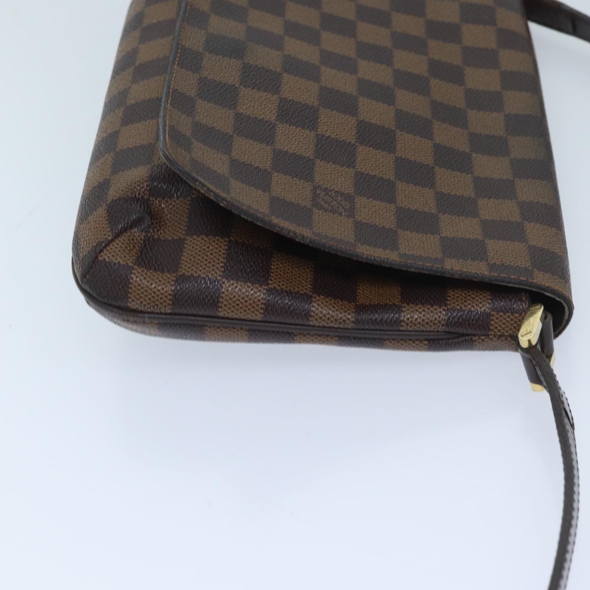 LOUIS VUITTON Damier Ebene Musette Tango Shoulder Bag N51301 LV 69876