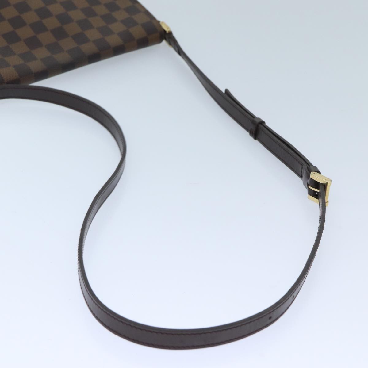 LOUIS VUITTON Damier Ebene Musette Tango Shoulder Bag N51301 LV 69876