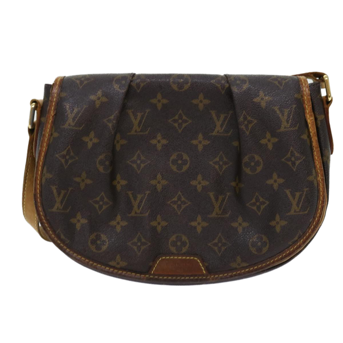 LOUIS VUITTON Monogram Menilmontant PM Shoulder Bag M40474 LV 69878