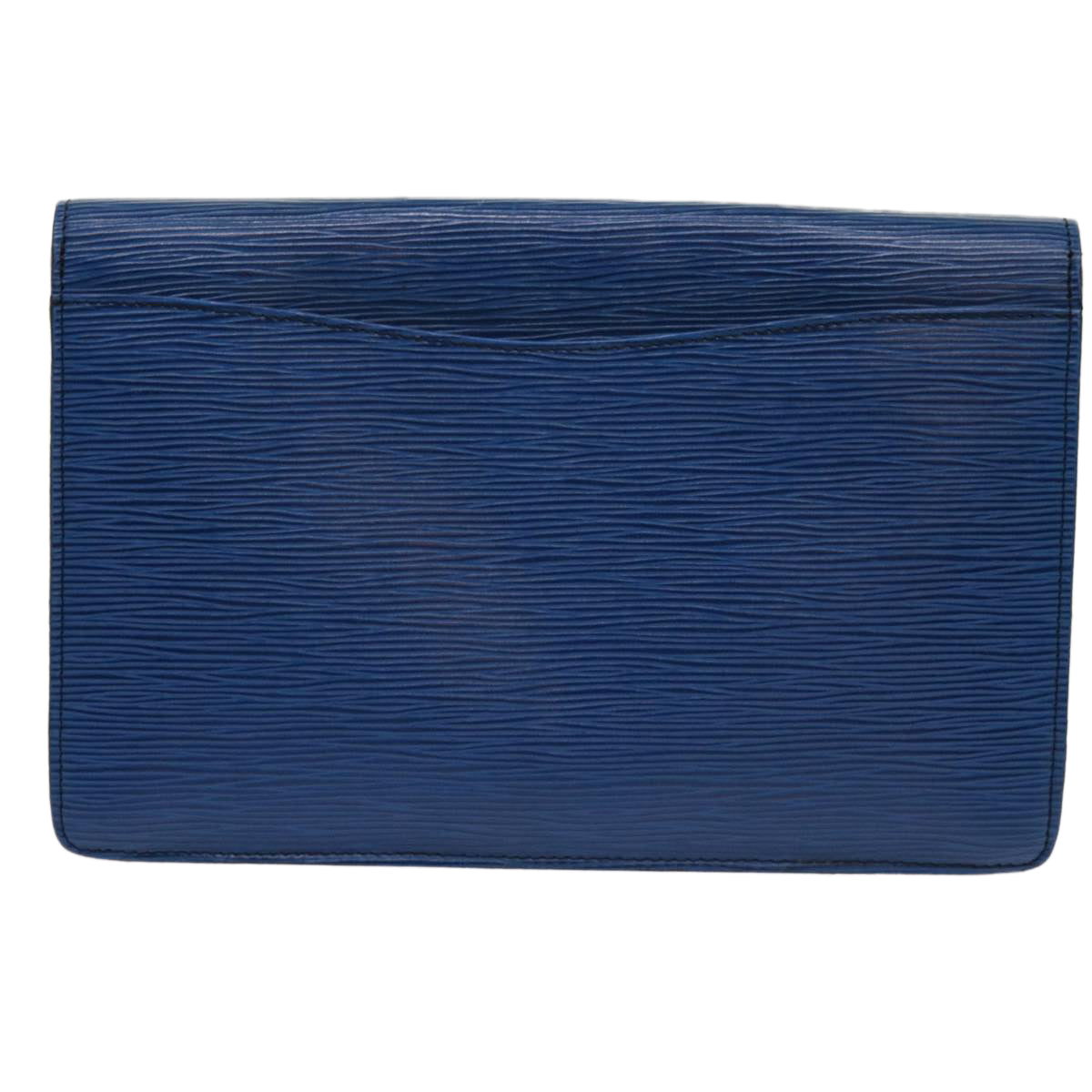LOUIS VUITTON Epi Montaigne 27 Clutch Bag Blue M52655 LV 69884