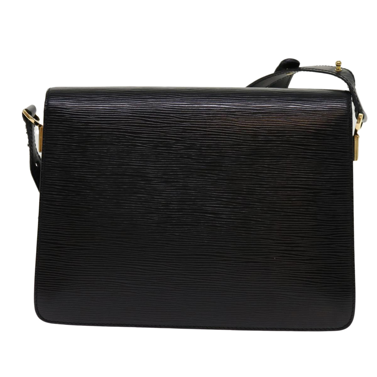 LOUIS VUITTON Epi Bicolor Free Run Shoulder Bag Black Blue M52415 LV 69885
