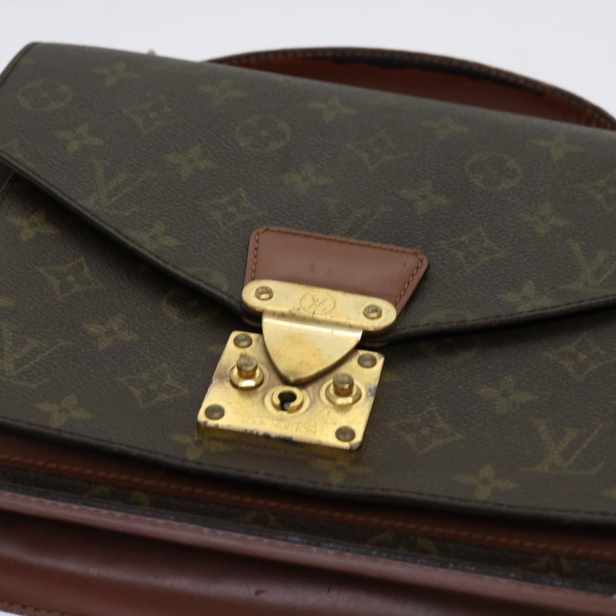 LOUIS VUITTON Monogram Monceau 28 Hand Bag 2way M51185 LV 69888
