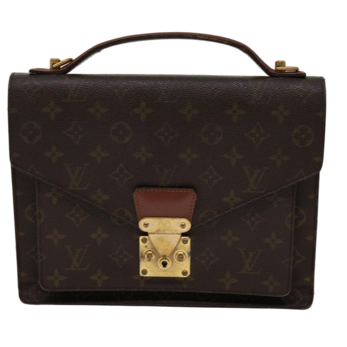LOUIS VUITTON Monogram Monceau 28 Hand Bag 2way M51185 LV 69888
