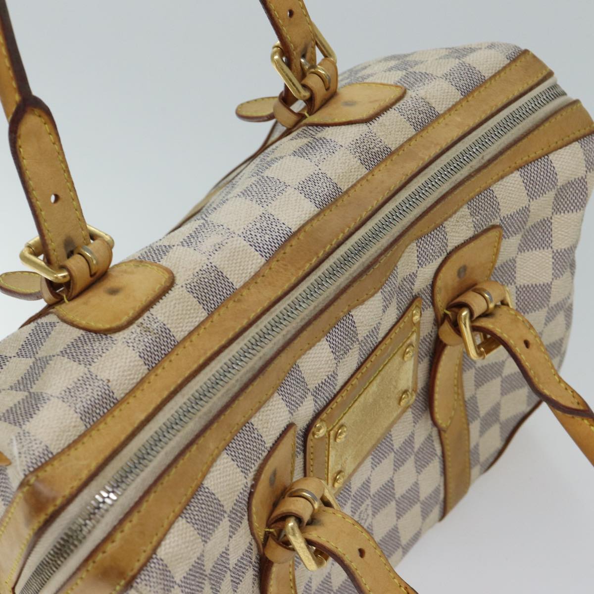 LOUIS VUITTON Damier Azur Berkeley Hand Bag N52001 LV 69902