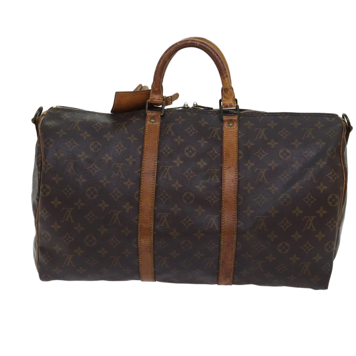 LOUIS VUITTON Monogram Keepall Bandouliere 50 Boston Bag M41416 LV 69916