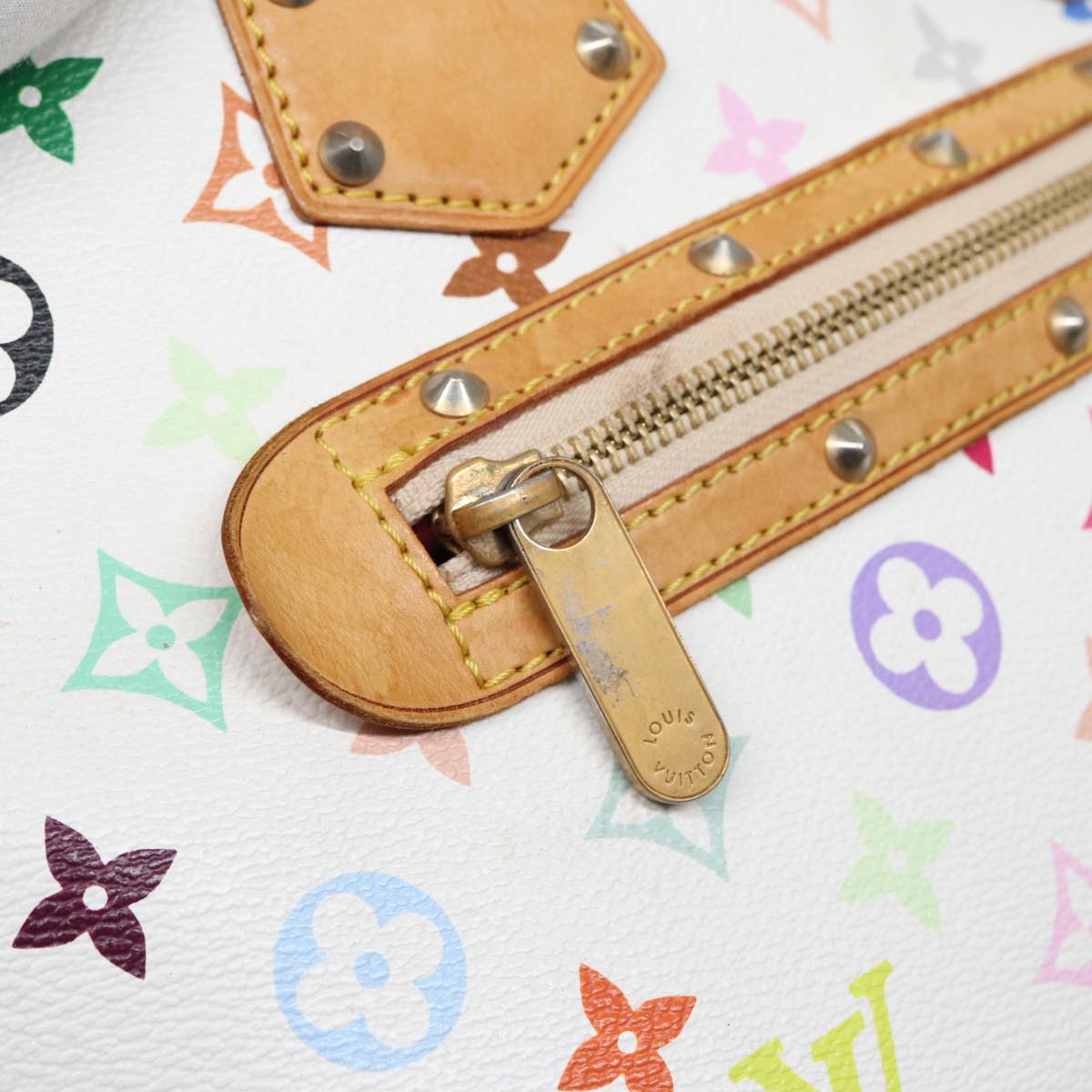 LOUIS VUITTON Monogram Multicolor Alma Hand Bag White M92647 LV 69928