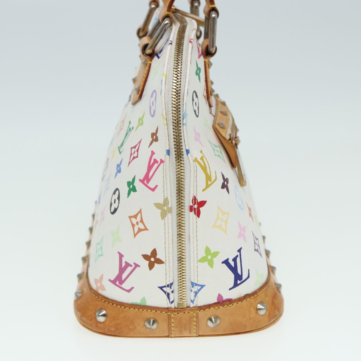LOUIS VUITTON Monogram Multicolor Alma Hand Bag White M92647 LV 69928
