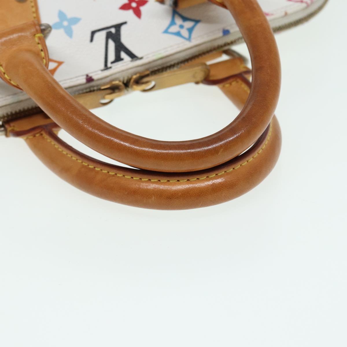 LOUIS VUITTON Monogram Multicolor Alma Hand Bag White M92647 LV 69928