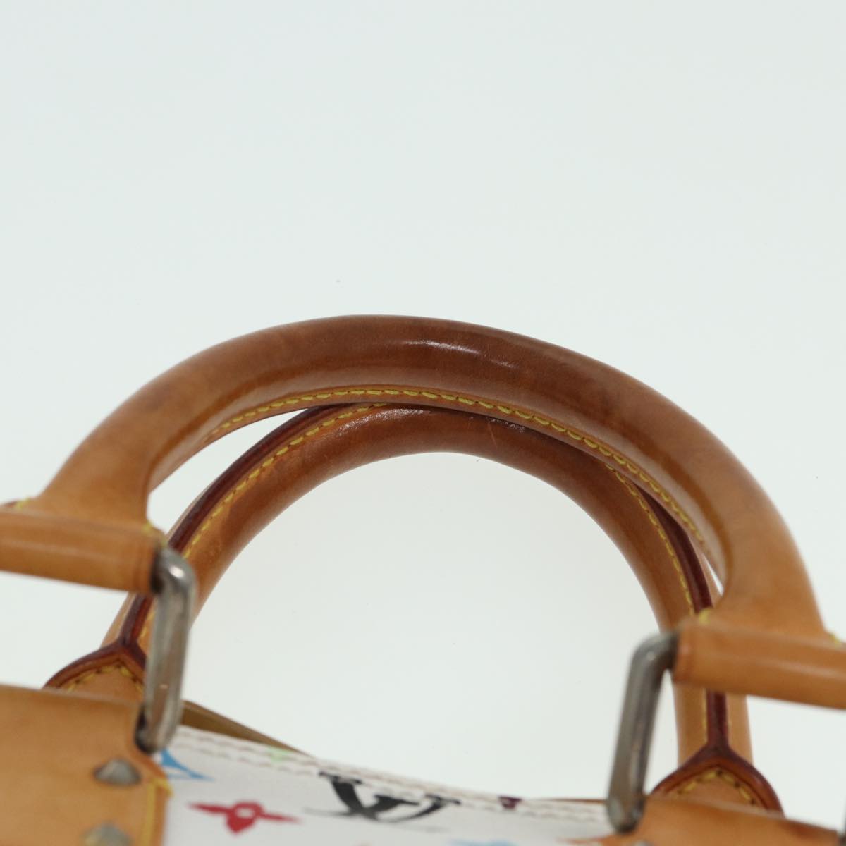LOUIS VUITTON Monogram Multicolor Alma Hand Bag White M92647 LV 69928