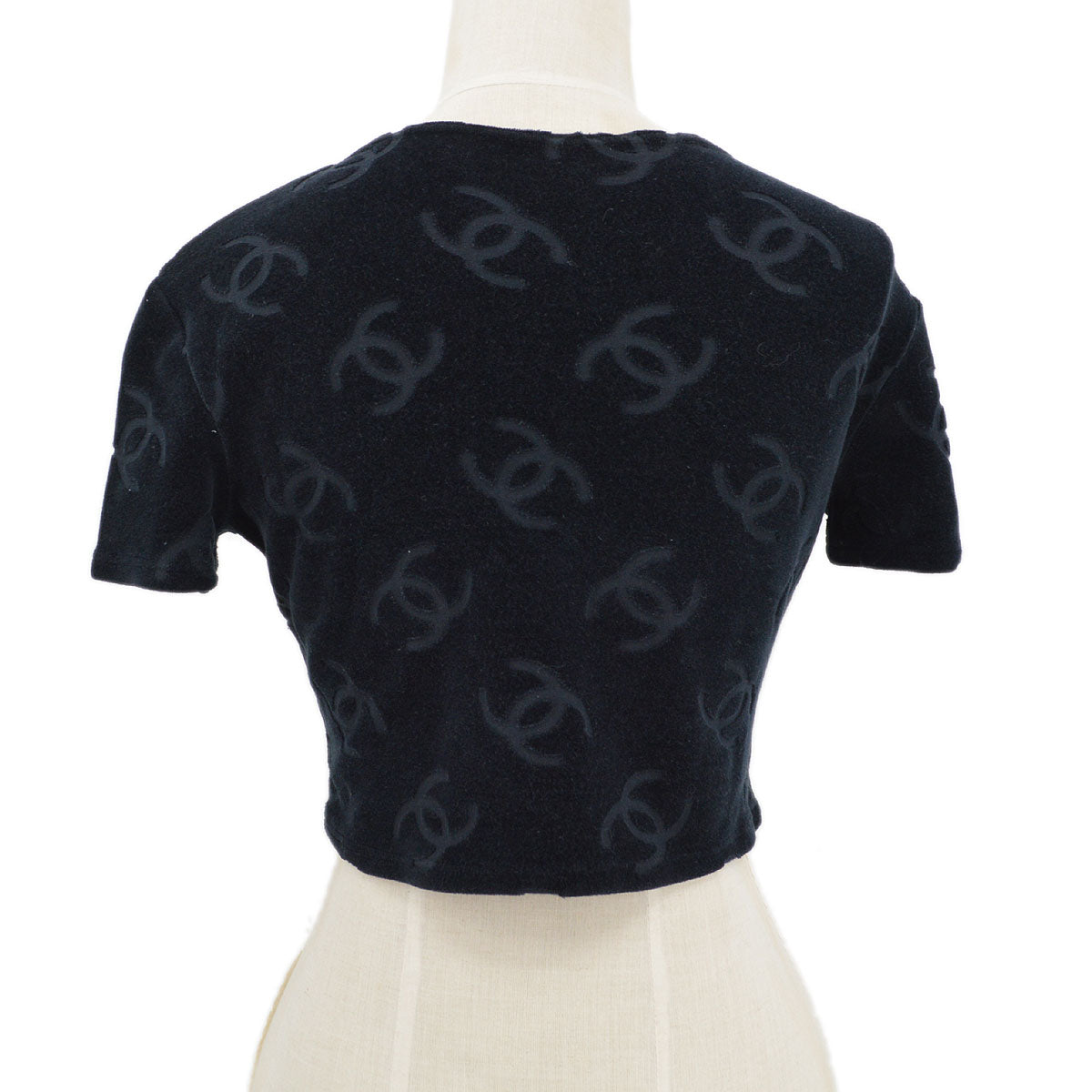 Luxury Chanel 1996 Velvet Cropped Top #42