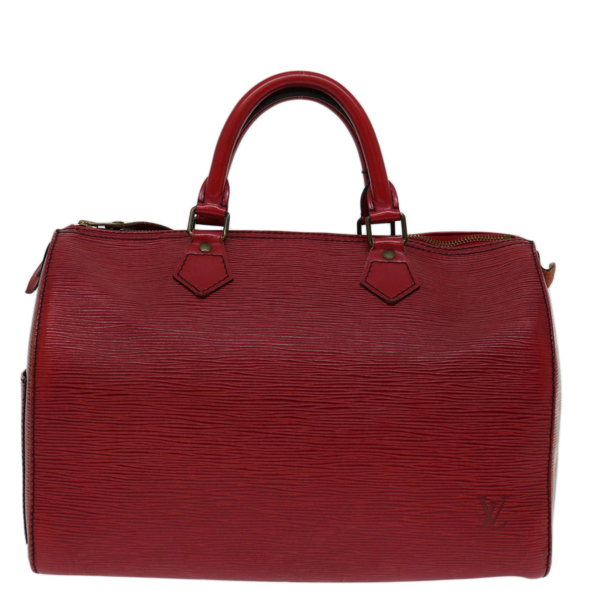 LOUIS VUITTON Epi Speedy 30 Hand Bag Castilian Red M43007 LV 69985