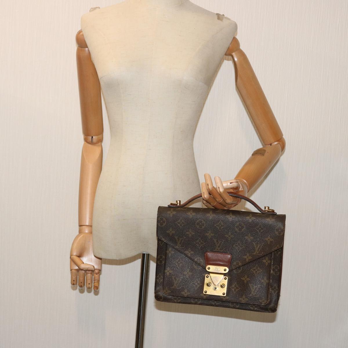 LOUIS VUITTON Monogram Monceau 26 Shoulder Bag 2way M51187 LV 69987