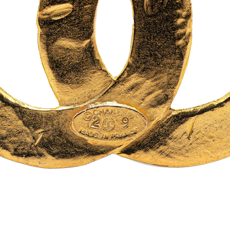 Chanel Vintage Coco Mark Brooch Gold