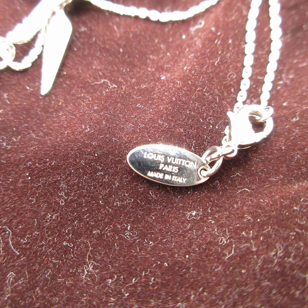 LOUIS VUITTON Necklace MP1362 metal Silver Collier Pendant Sky Tour 2014