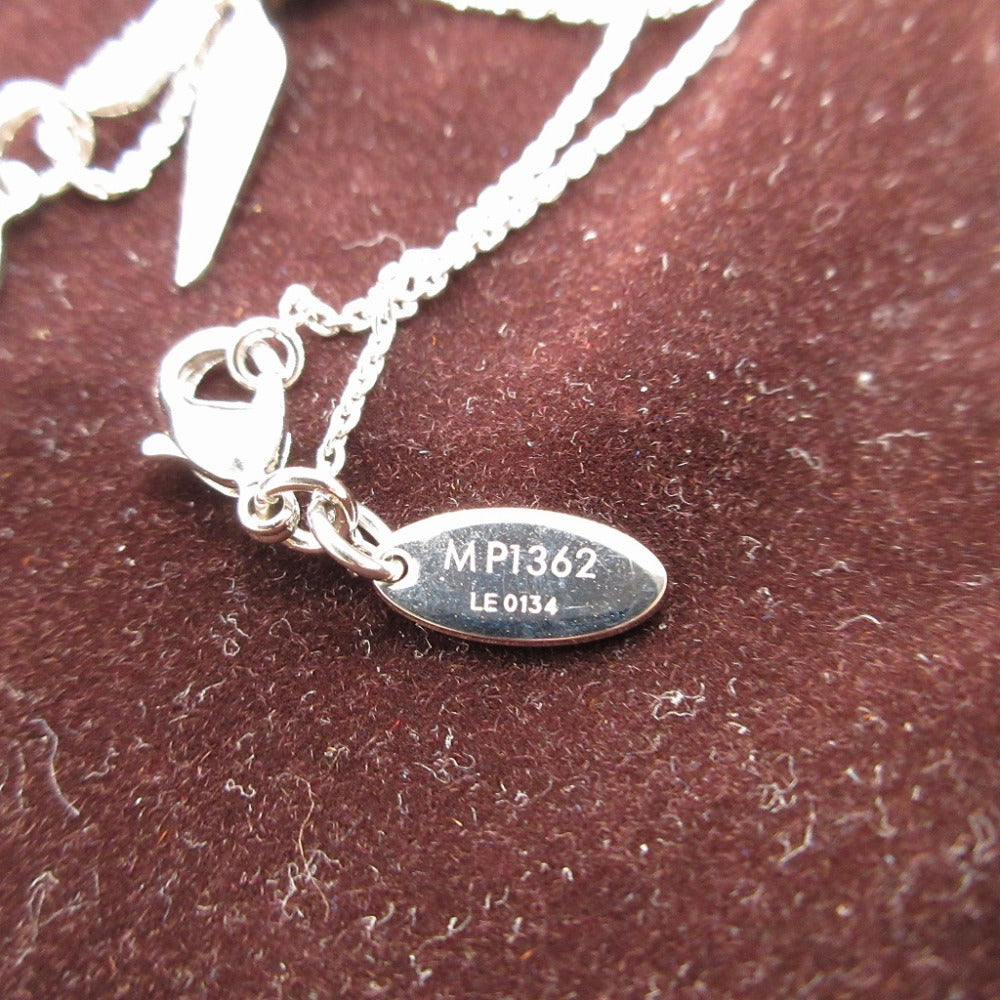 LOUIS VUITTON Necklace MP1362 metal Silver Collier Pendant Sky Tour 2014
