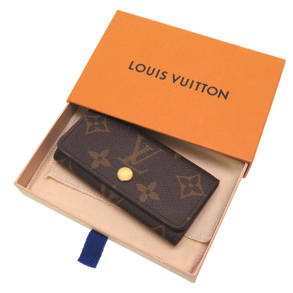 LOUIS VUITTON Key case Key holder  M69517 Monogram canvas Brown 4 hooks Monogram Multicles4 Women