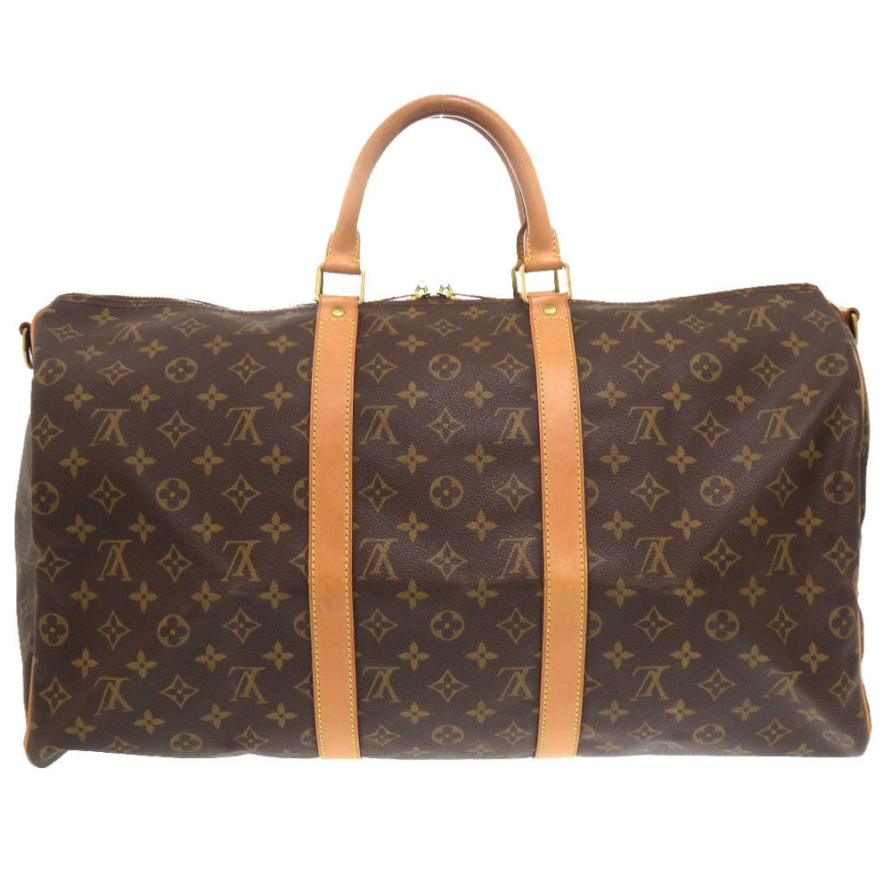 LOUIS VUITTON Boston Duffel bag M41416 Monogram canvas Brown Monogram Keepall bandouliere50 mens