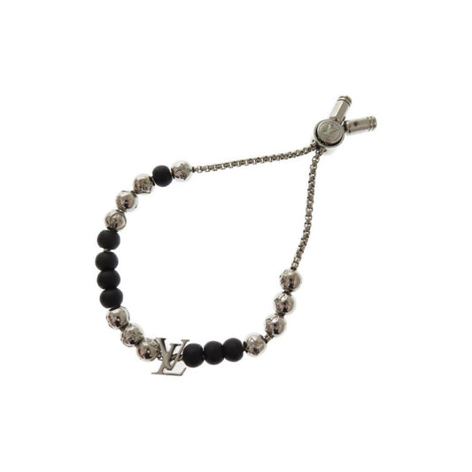 LOUIS VUITTON bracelet M00512 metal Silver Monogram Beads blur Rubbed t Women