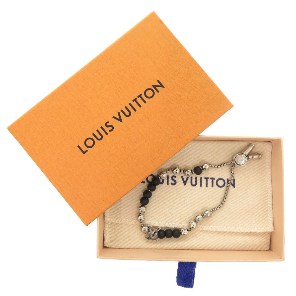 LOUIS VUITTON bracelet M00512 metal Silver Monogram Beads blur Rubbed t Women