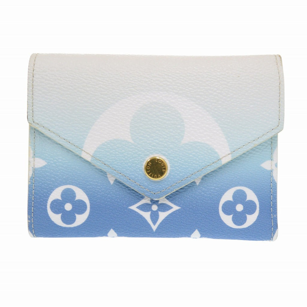LOUIS VUITTON Tri-fold wallet M80387 Monogram canvas blue By the Pool Collection Portefeuille Victorine