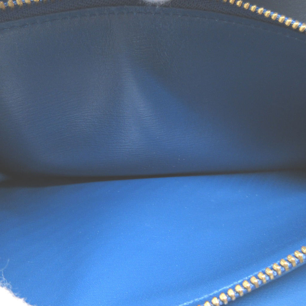 LOUIS VUITTON Long Wallet Purse M63575 Epi Leather Toledo Blue Two fold Epi Pochette Porto Monnet Credit Women()