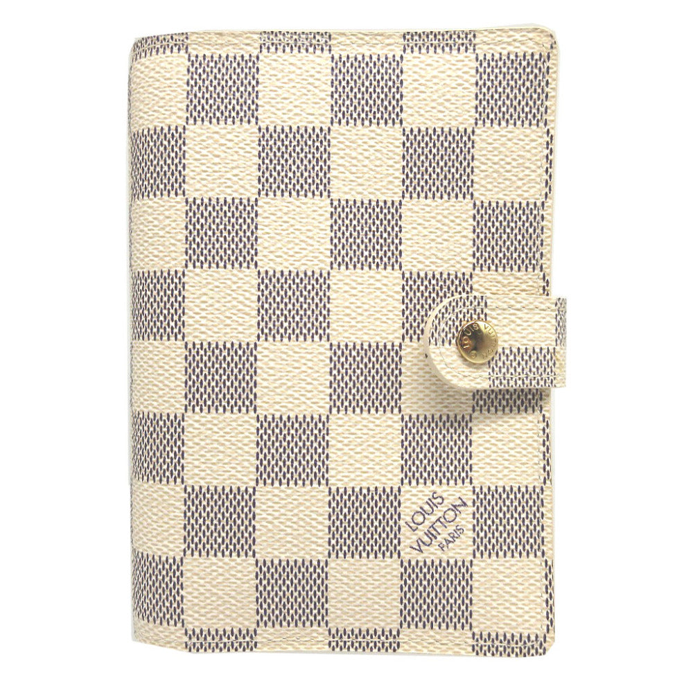LOUIS VUITTON Notebook cover R20706 Damier Azur Canvas Ivory Damier Azur Stylo Agenda PM