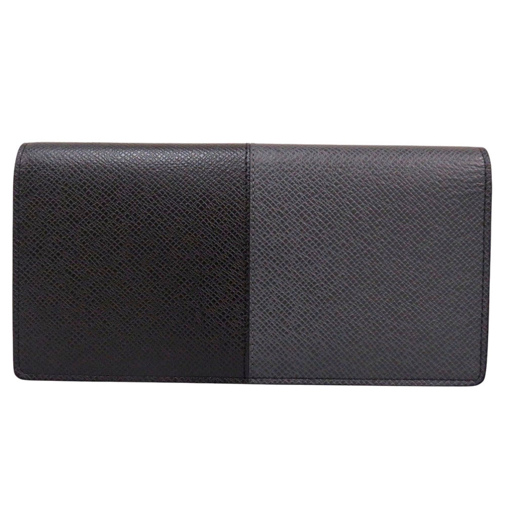 LOUIS VUITTON Long Wallet Purse M30715 Taiga gray Taiga Portefeuille Plaza NM