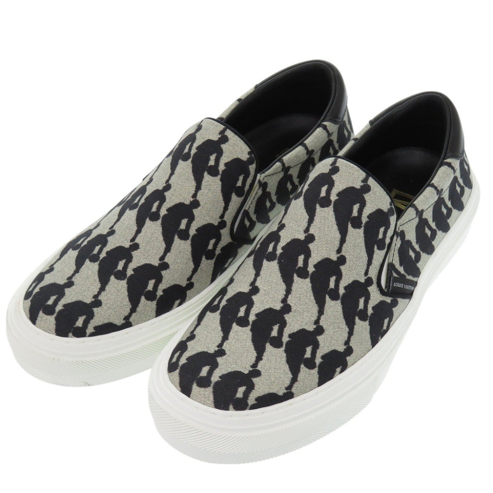 LOUIS VUITTON sneakers Canvas, Leather gray Trocadero NBA collaboration
