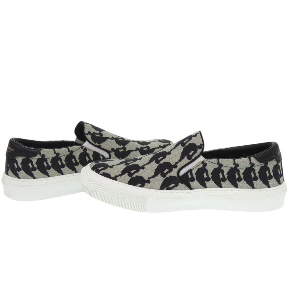 LOUIS VUITTON sneakers Canvas, Leather gray Trocadero NBA collaboration