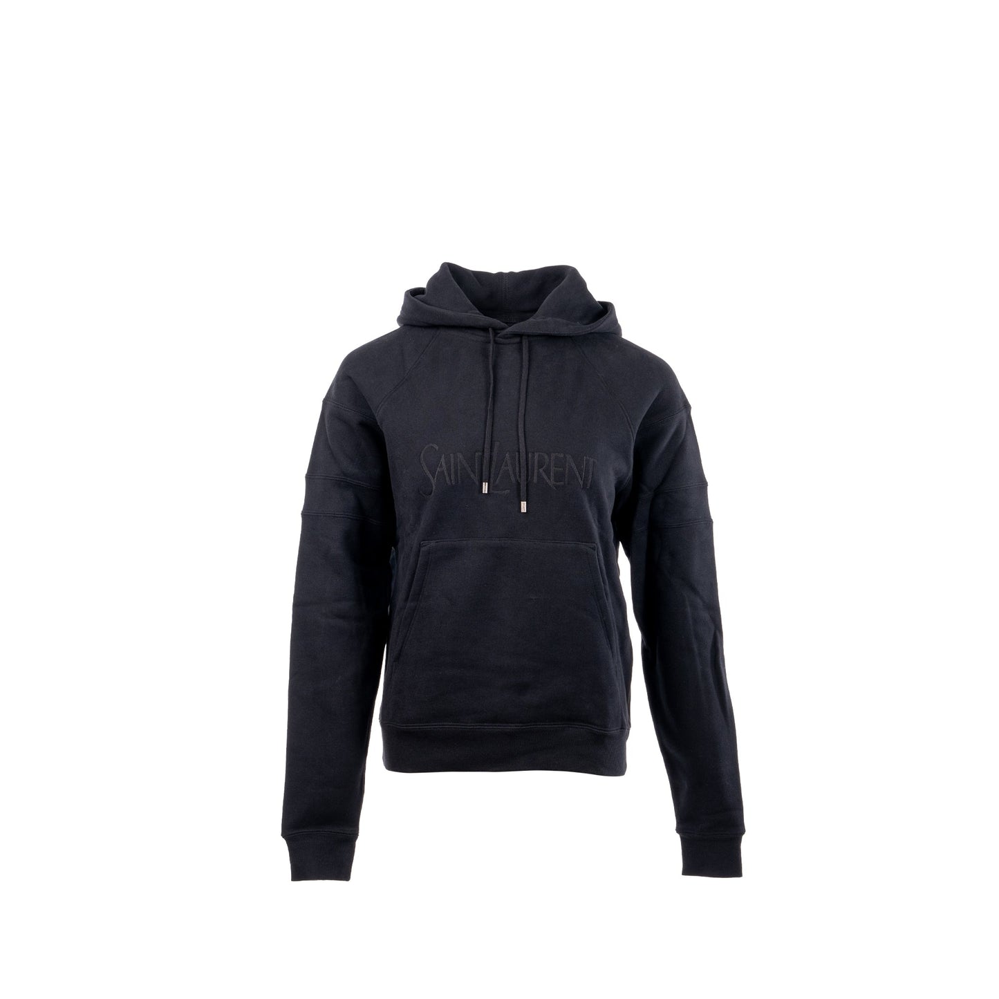Saint laurent size XS letter hoodie cotton black