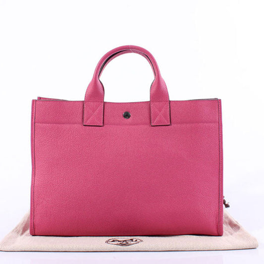 Luxury Hermes Briefcases 6008 Ladies Cow Leather Pink