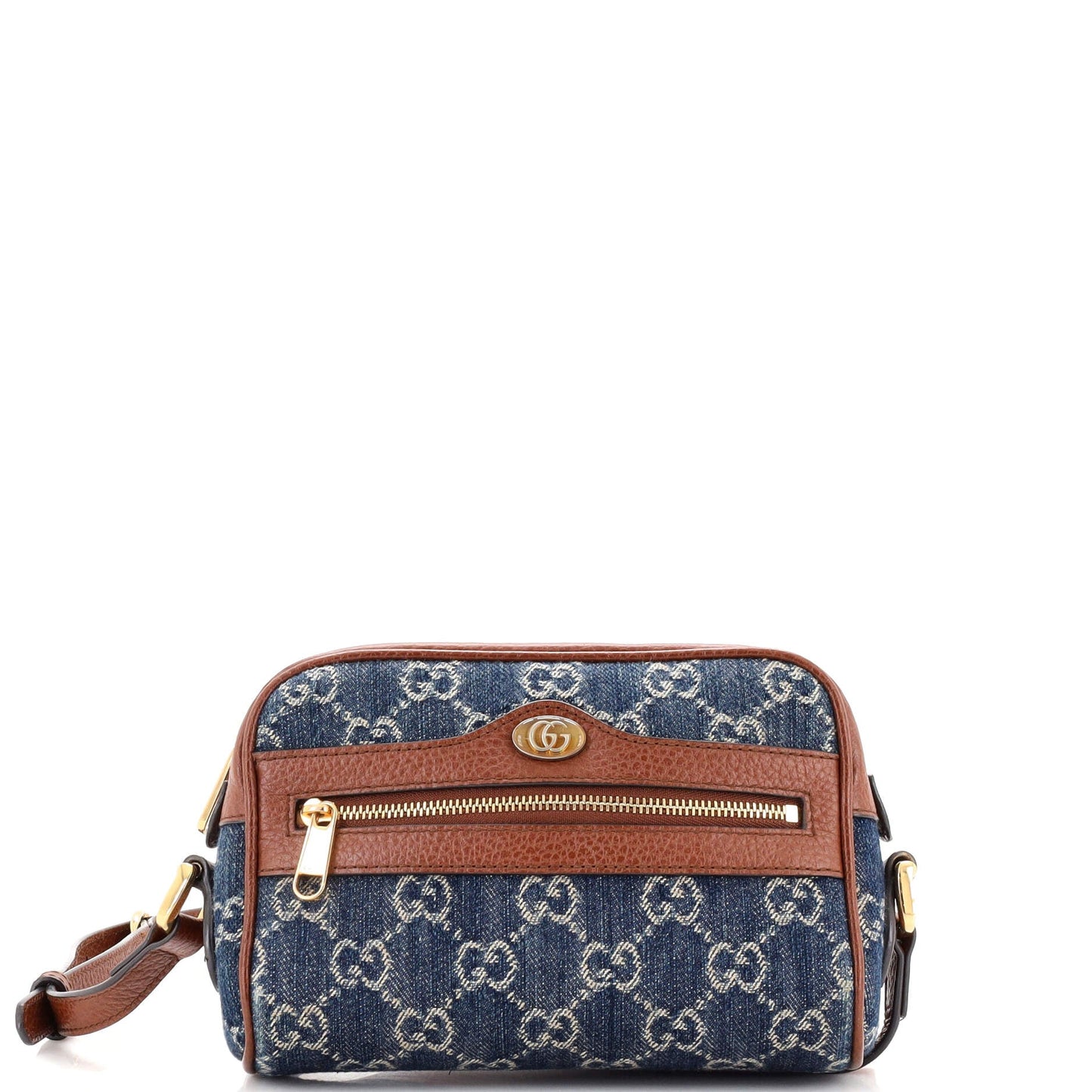 Luxury Gucci Trending 2025 Ophidia Shoulder Bag GG Denim Mini