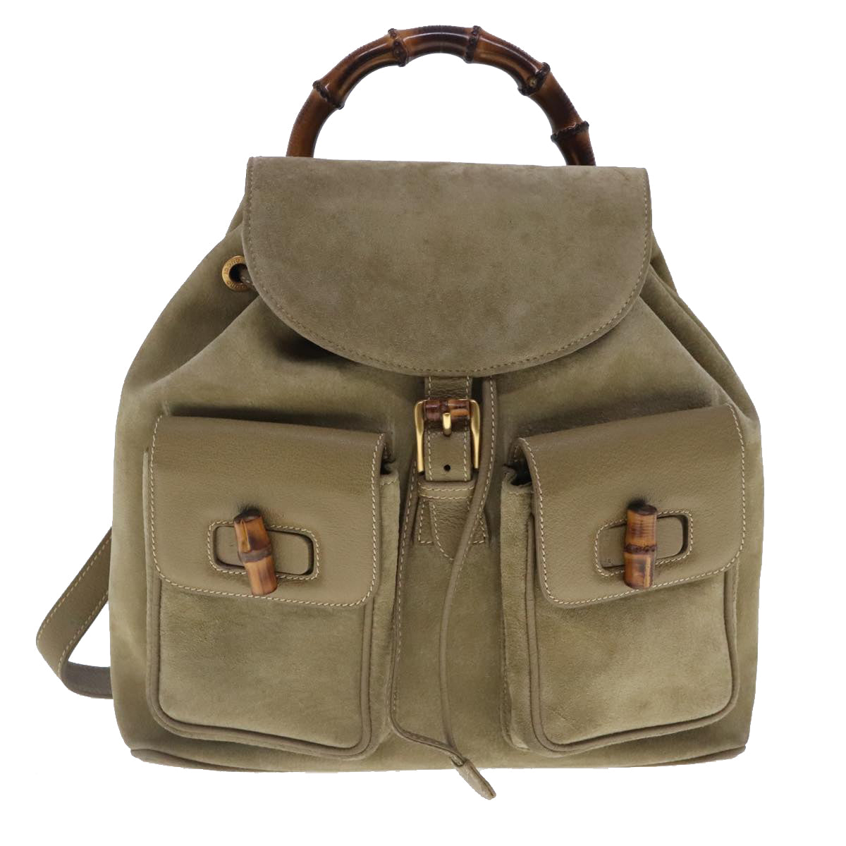 Luxury Gucci Trending 2025 Bamboo  Suede Backpack Bag
