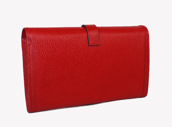Luxury Hermes Wallet H1528 Wallet Cow Leather Red