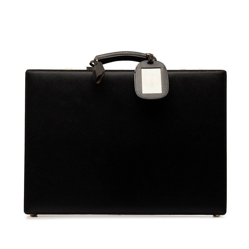 Luxury Gucci Trending 2025 Briefcase Black Leather  Luxury Gucci Trending 2025
