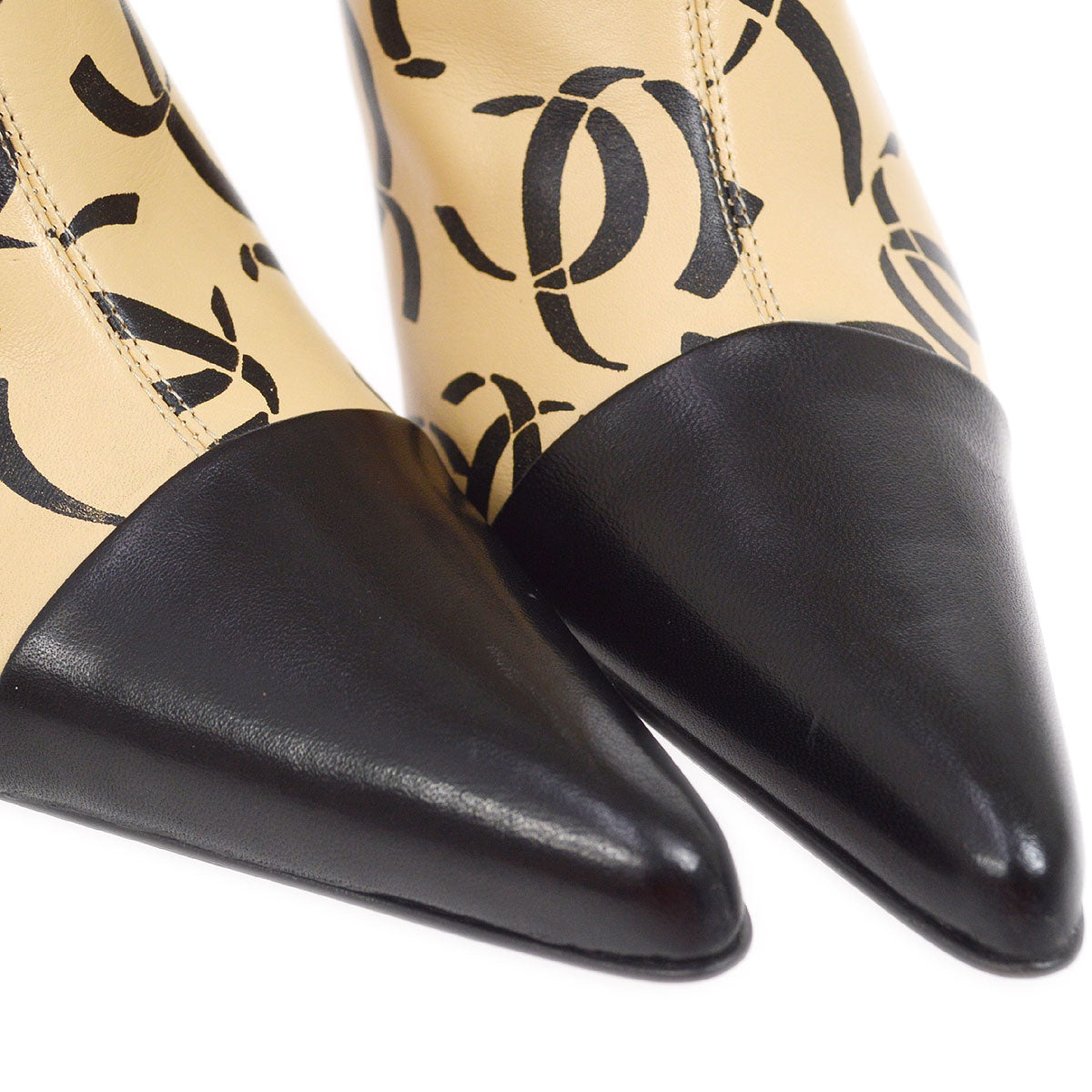 Luxury Chanel Fall 2000 Ankle Boots Shoes #37 1/2